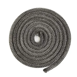 6/8 Mm Sealing Rope 2m Length High Temperature Resistant Fireproof  Wood Burning Stove Fireplace Door Boiler Sealing Rope