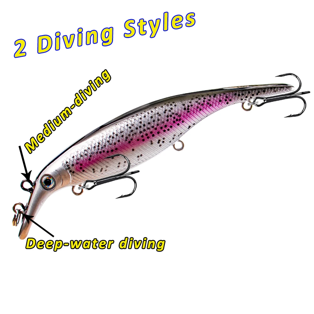 Magnisher Neuer Jerkbait Hardbaits 15cm 37g 2 Tauchstilrichtungen Angelköder Wobbler für Hecht, Musky, Barsch Angelzubehör – Detail 6