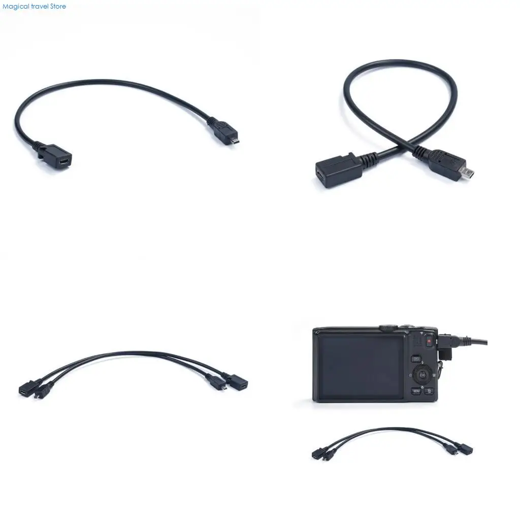 N2UB Micro5p USB To Mini USB 8Pin Adapter Ensuring Efficient Charging And Data Syncing For Electronics Phone Computer Camera