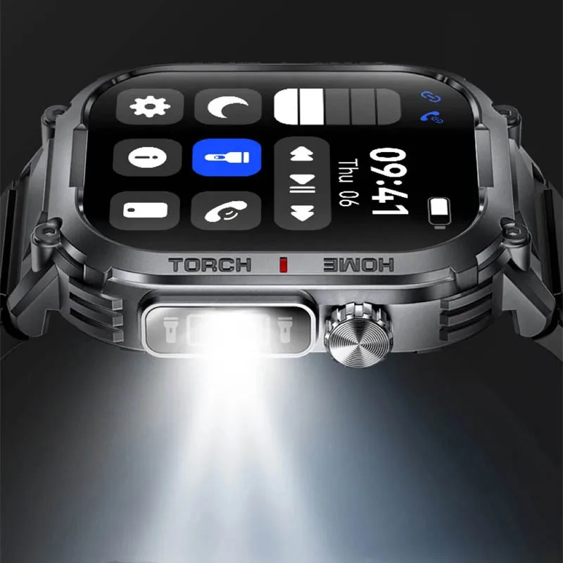 2025 reloj inteligente al aire libre hombre mujer 3ATM impermeable Smartwatch deportes Bluetooth llamada reloj de pulsera brújula para iPhone Android