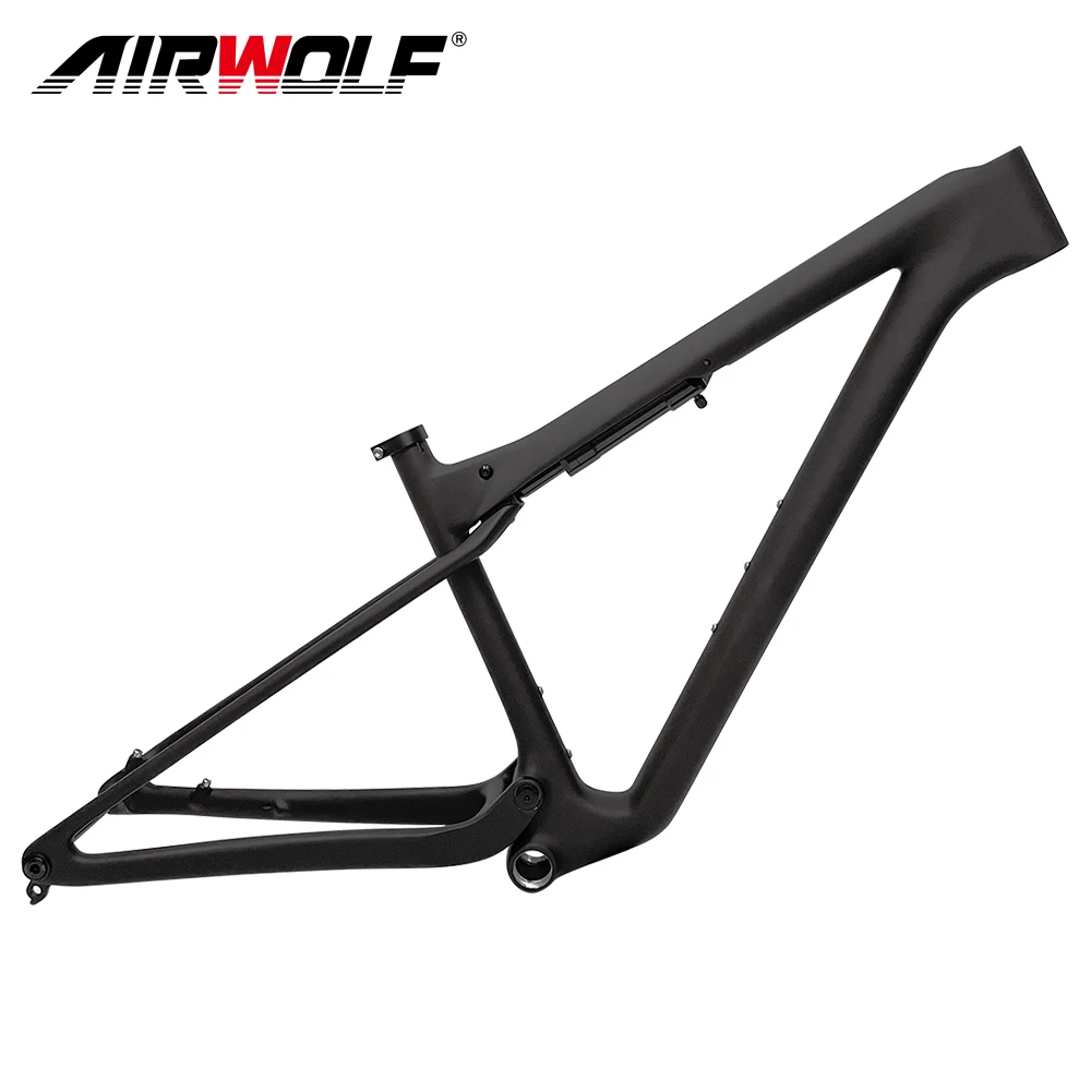 Airwolf 2024 Carbon Mtb Full Suspension Frame BSA Mtb frame 29er XC Mountain Bicycle Suspension 148 * 12mm Customized