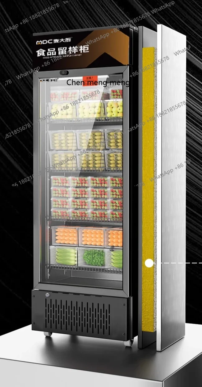 

MF Охлаждаемый и шкаф для хранения свежести продуктов питания с замком, ресторанная столовая, холодильник, коммерческая витрина для образцов