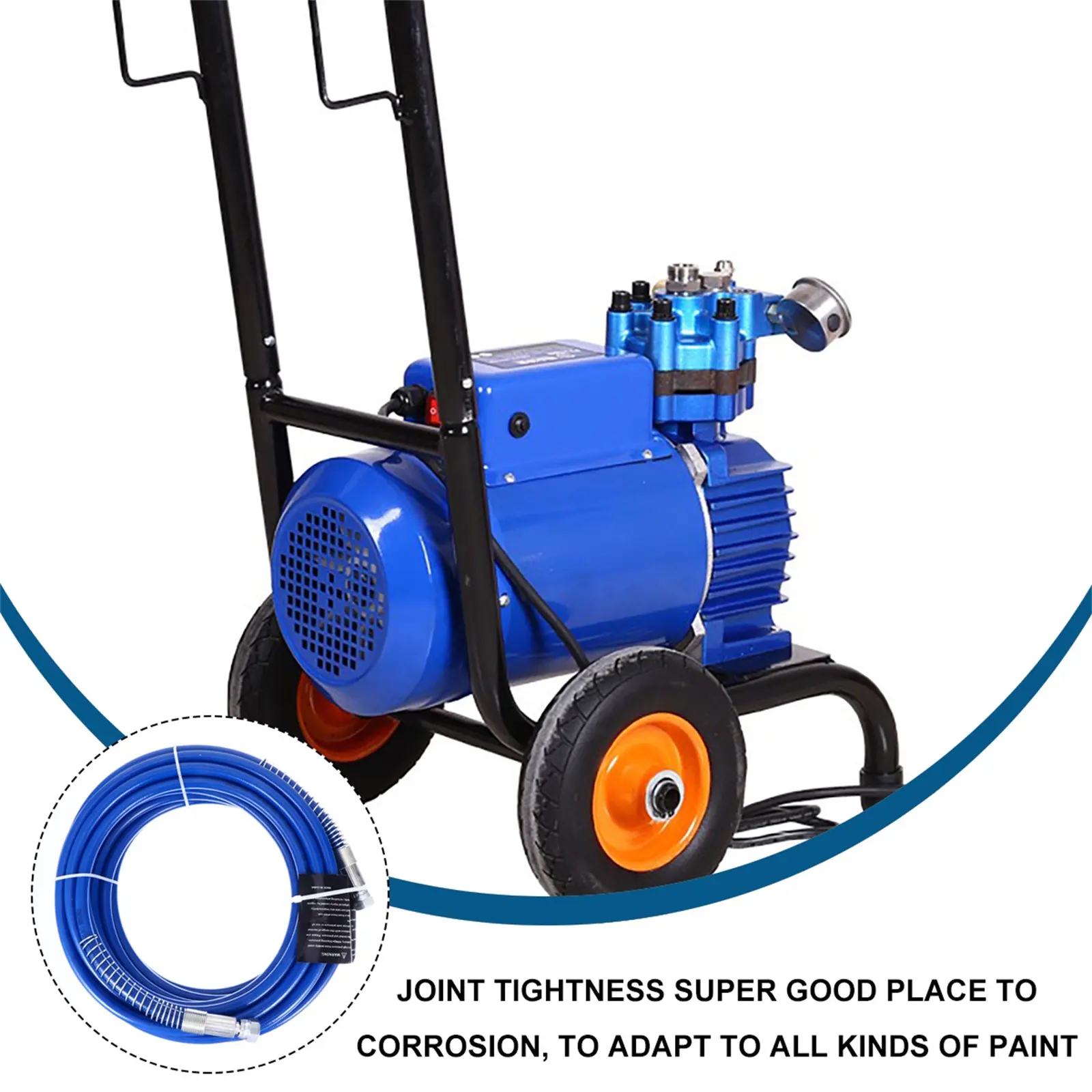 Pressure Pipe 3300Psi 1 4 Inch Airless Paint Hose Sprayer Paint Tube Pulse Resistant Tight Joint High Performance