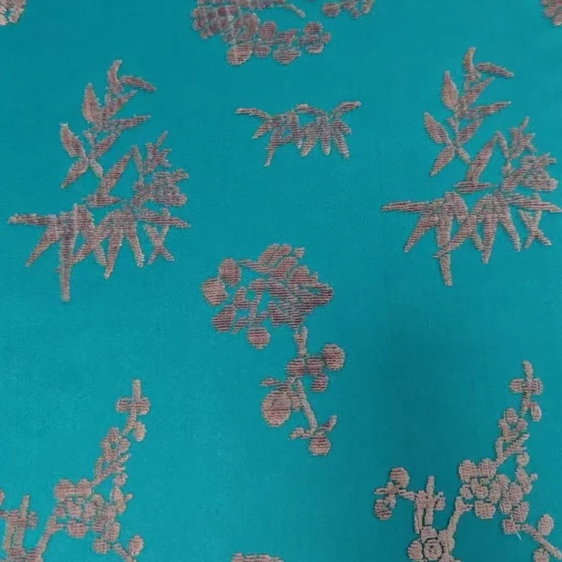 

All-silk jacquard Zhangzhou velvet fabric new Chinese-style three-dimensional pattern for Hanfu face and skirt