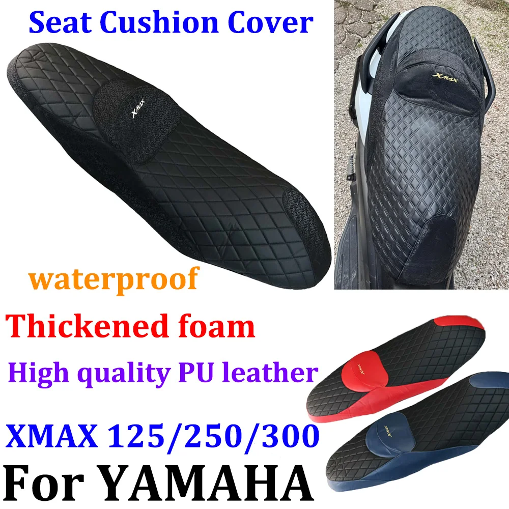 

For Yamaha XMAX300 XMAX 125 250 300 X-MAX Accessories Motorcycle Waterproof Seat Cushion Cover Leather Seat Protector Cover