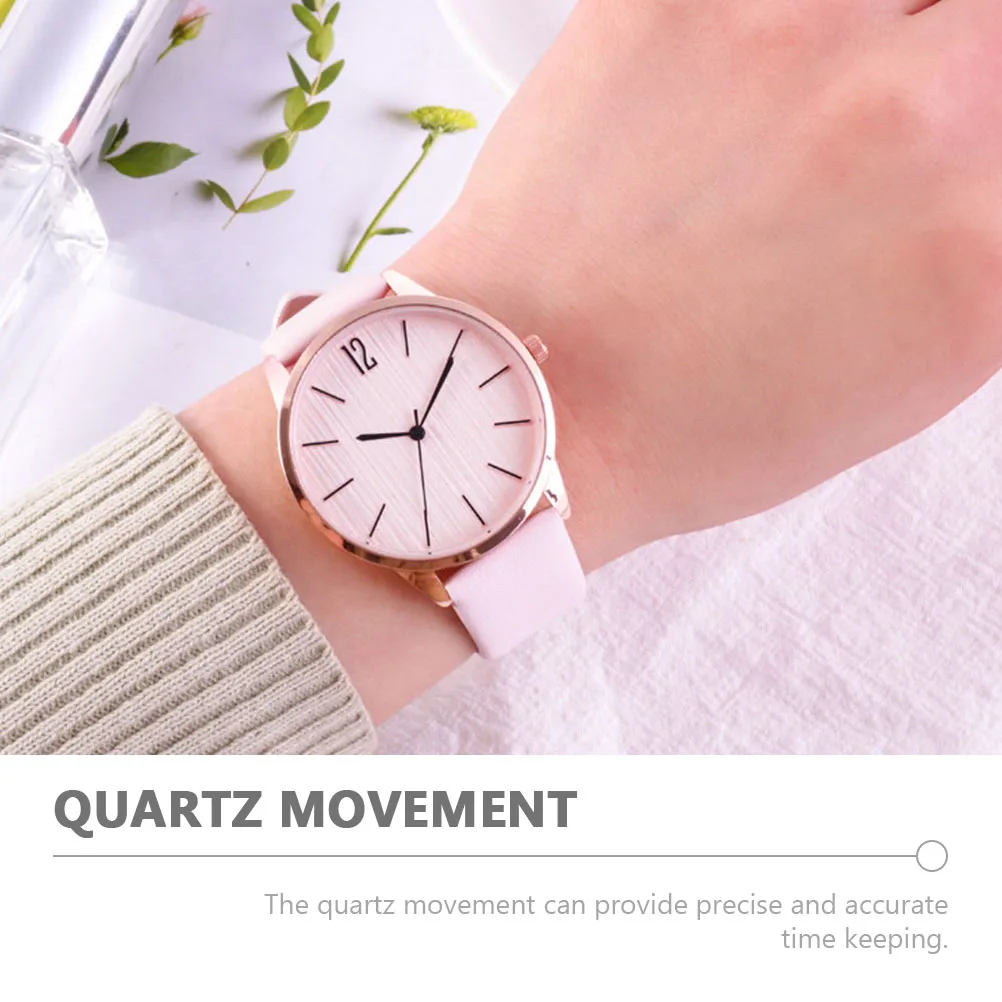 

Quartz Watch For Women With Pu Strap Casual Wrist Watch Fashionable Lady Timepiece Birthday Gift For Her