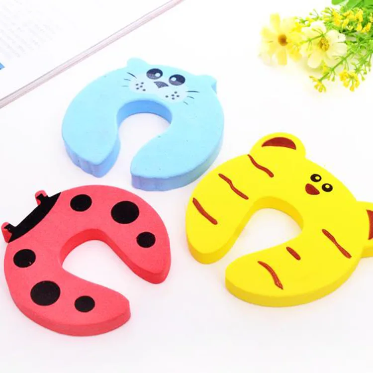 Baby Safety for Newborn Furniture Protection Card Door Stopper Security Cute Animal Care Child Lock Finger Protector