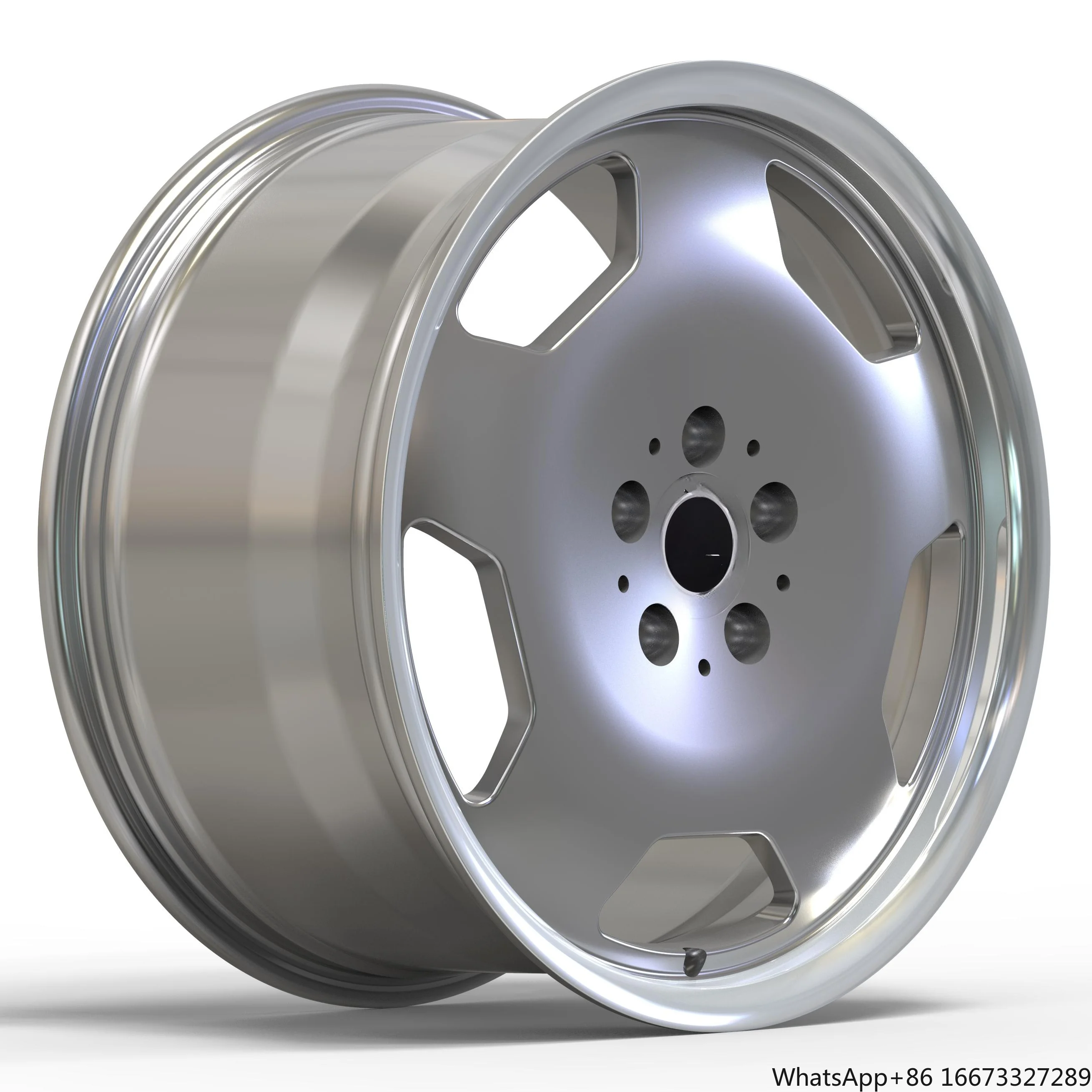 Classic Five Spoke One Piece Custom Forged Wheels 6061-T6 Alloy 5*112 66.5 for W124 W129 W210 W202 Forged Wheels