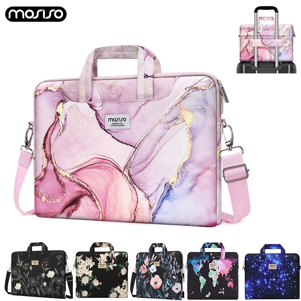 

MOSISO Laptop Shoulder Bag Compatible with MacBook Air/Pro, 15.6 inch Notebook Unisex-Adults, Crossbody, Business