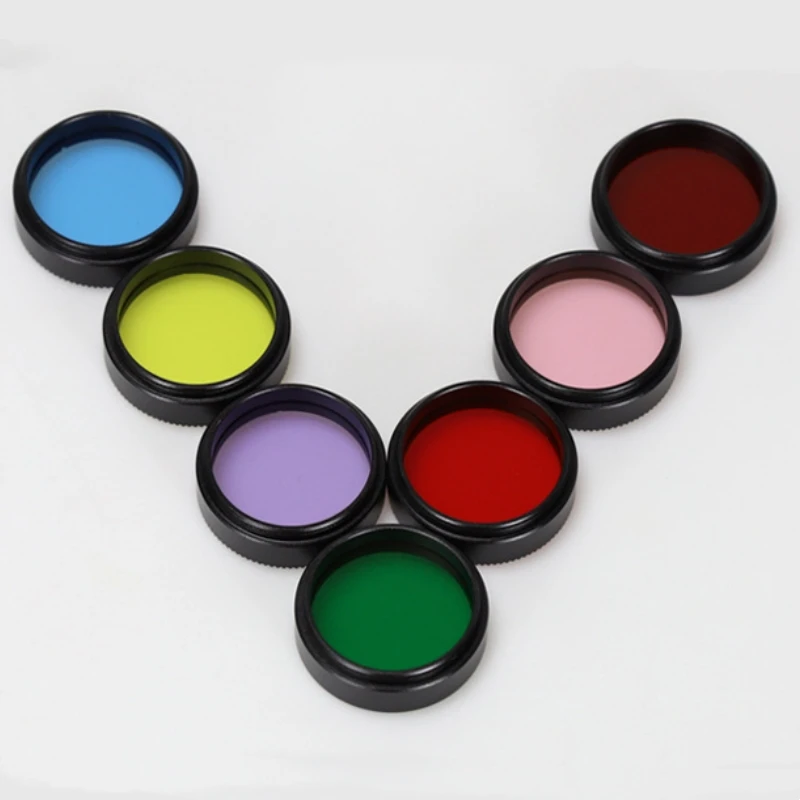 Agnicy 望遠鏡アクセサリー ナイトホーク シリーズ 第 2 世代 7 色月星雲フィルター イエロー グリーン レッド ブルー ピンク パープル オレンジ