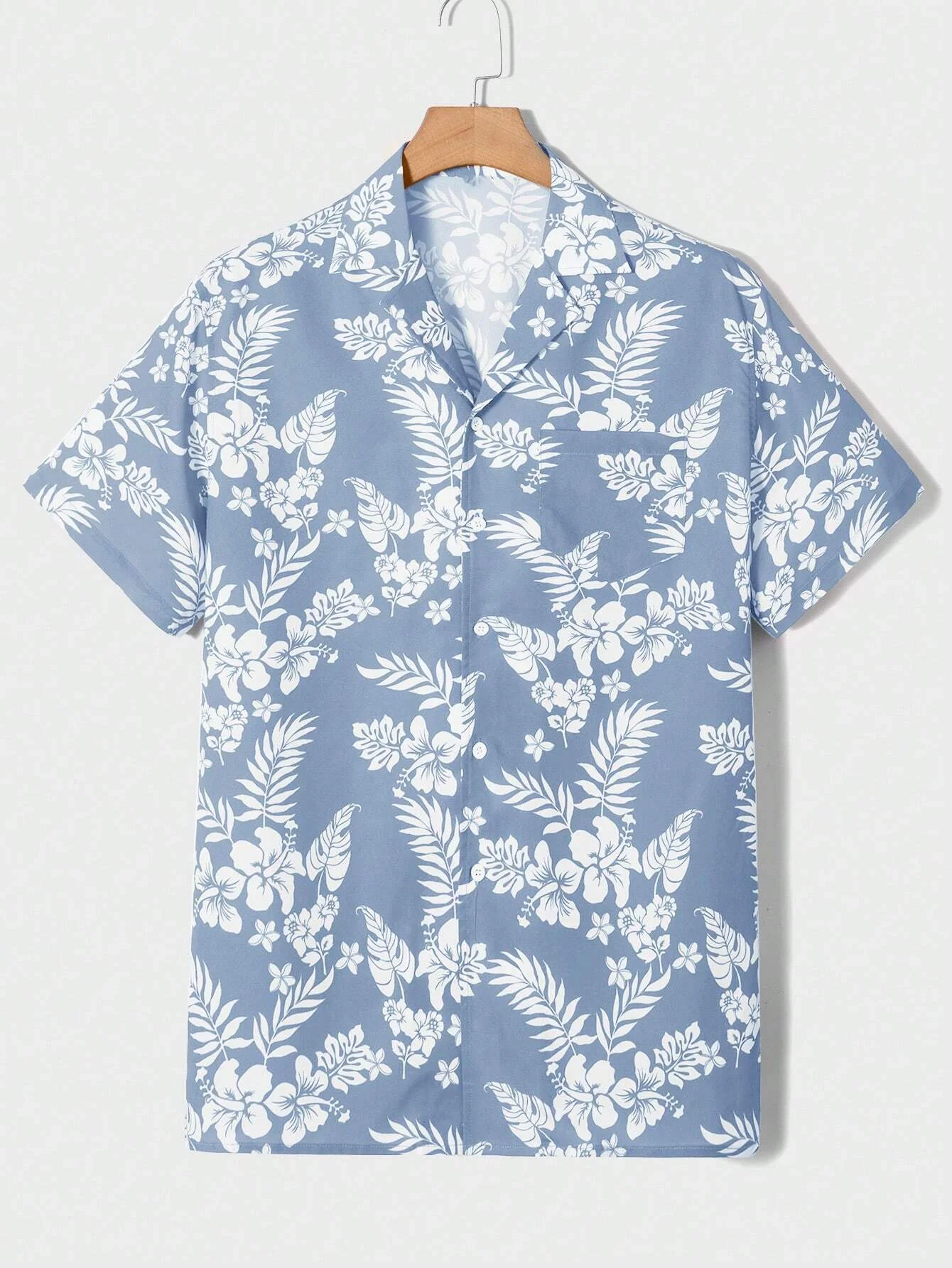 Camisa hawaiana de manga corta con solapa y estampado tropical 3D para hombre, ropa informal de uso diario, talla grande, XS-5XL, novedad de verano