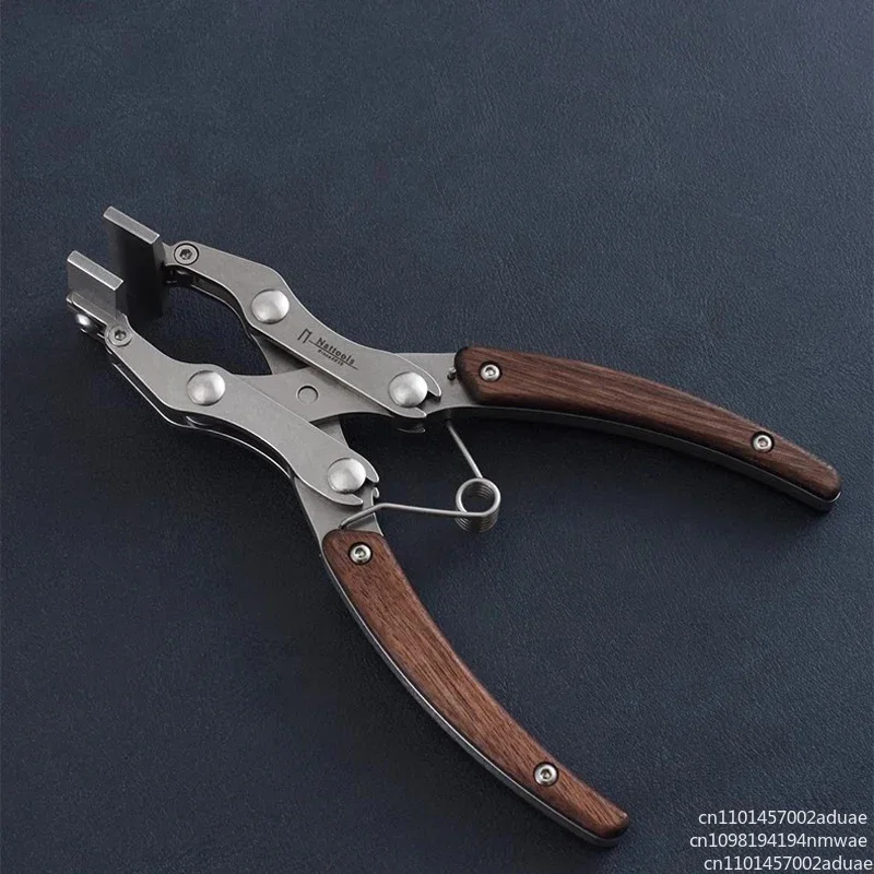 Handmade DIY Artisan Leather Craft Tools Leather Flat Pliers Stainless Steel Professional Double Pliers38mm
