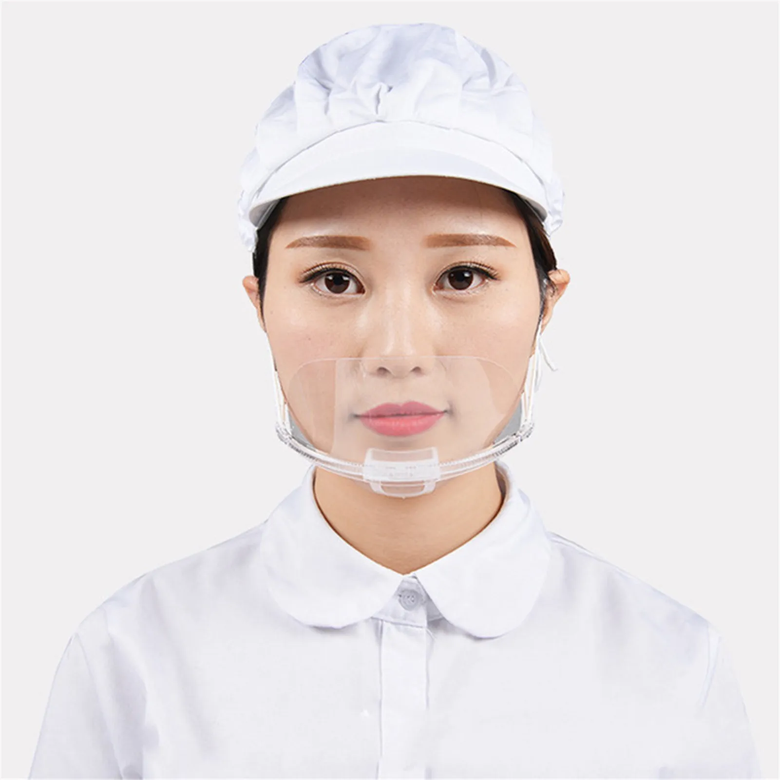 Protetor facial claro, Anti-Fog, Anti-Splash, Viseira protetora de PVC, Capa Unisex para E, 10 Pcs