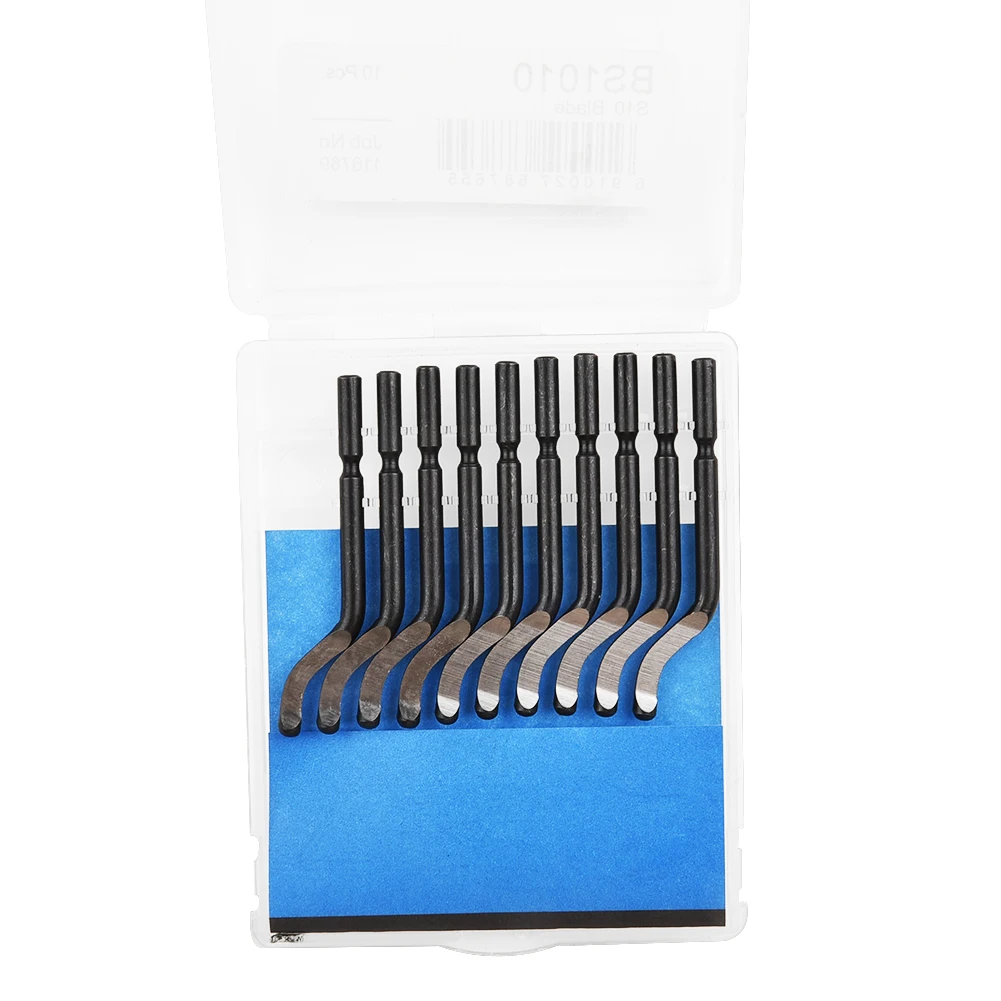 1 ชุด NB1100 Handle Burr 10 ชิ้น BS1010 โรตารี่ Deburr ใบมีด M2 HSS Deburring Remover ตัดเครื่องมือสําหรับทองแดงไม้พลาสติก