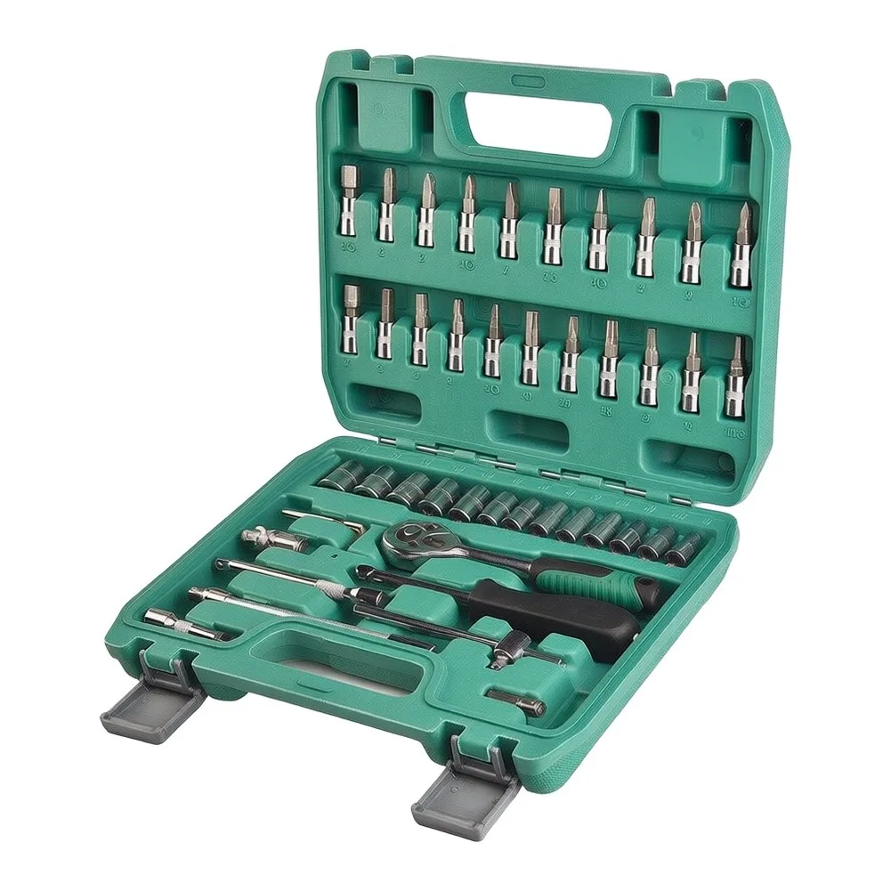 Ratchet Socket Set Star Bits Cardan Joint Swivel Head Tool Kit 1/4 Inch Drive Socket Ratchet Wrench Set For HouseholdAuto Repair