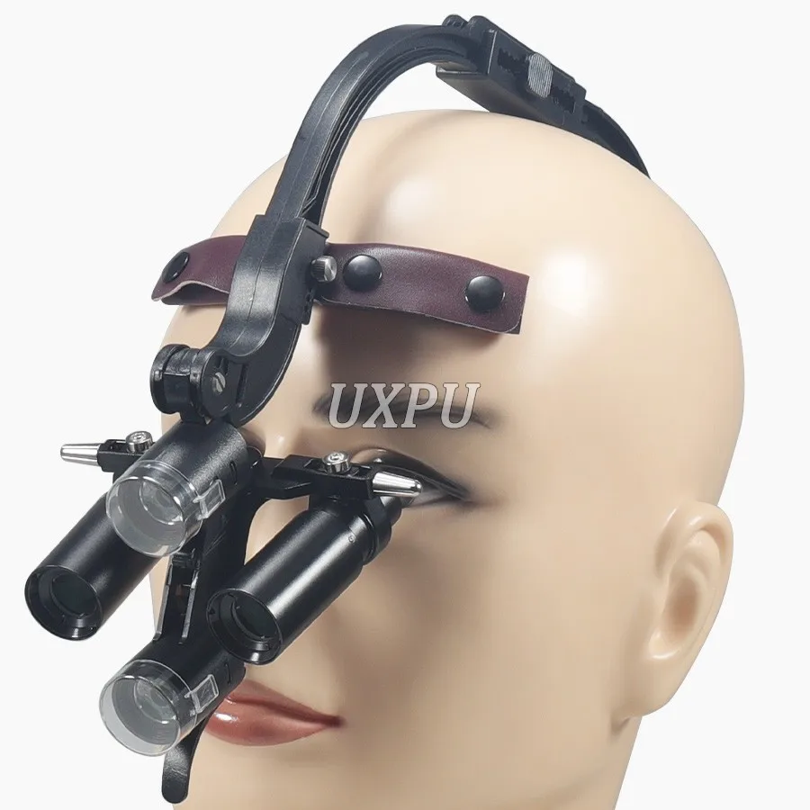 Nowo Ulepszone Lupy Dentystyczne 4X 5X 6X Opcjonalne z Podwójnymi Reflektorami LED 5W Lupy Chirurgiczne Binokularne Dentystyczne Medyczne