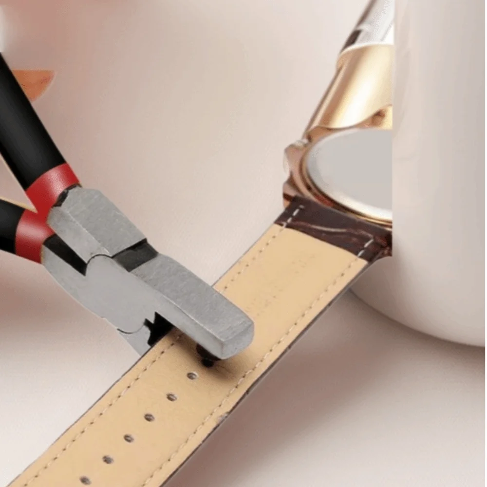 

Metal Hole Punch Pliers Round Hole 2.0mm Watch Band Hole Punch Multi-functional Precision Hole Punch Belt Punching Tool DIY