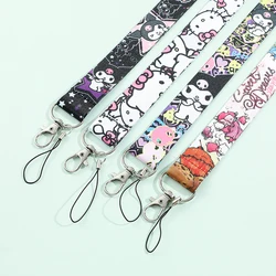 Sanrio Hello Kitty Cinnamoroll Melody Lanyard For Keys ID Card Gym Badge Holder Neck Strap Hang Rope Lariat For Mobile Iphone