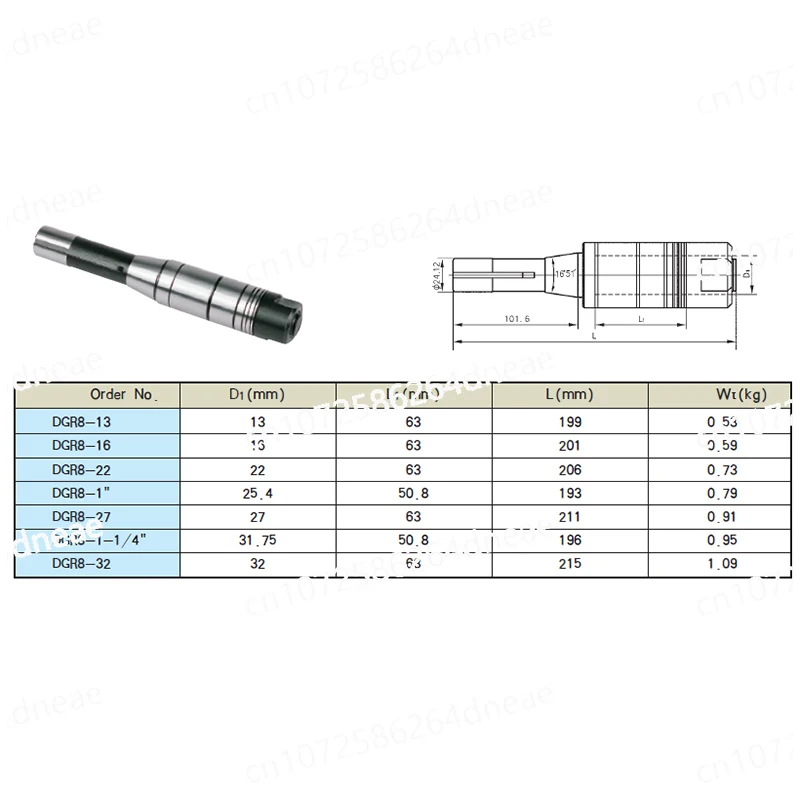 Mill Adapter End Mill Holder Drawbar Adapter Tang Type End Mill Holder End