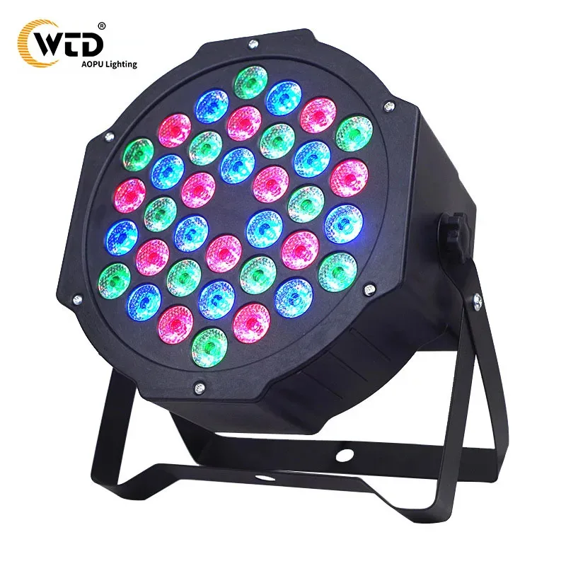 

AOPU Hot Selling 36 LEDS Pars RGB 72W DMX 512 and Sound Active LED Stage Light Party Club DJ Lights