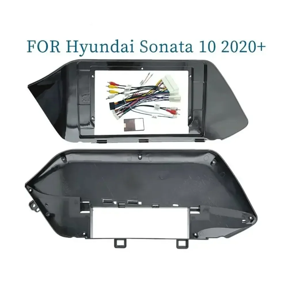 

Для Hyundai Sonata (LHD)2020 + 10,1 дюймовая Автомобильная аудиопанель 2Din рамка Fascia большой экран Радио Стерео Панель Крепление приборной панели установка