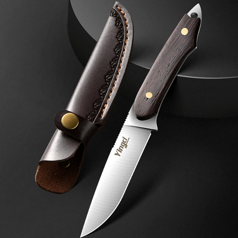 Forged Longquan Outdoor Fruit Knife, Household Fruit Knife Multifunctional Knife, Sharp High Hardness Portable Small Knife