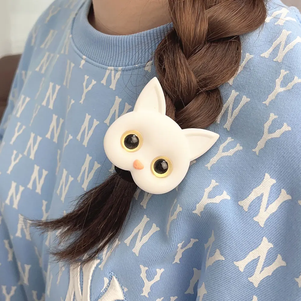 New Women Cute Cat Rubber Bands Elastic Hair Bands Korean Headwear Hair Ring Children for Girl Lovely Hair Accessories Ornaments