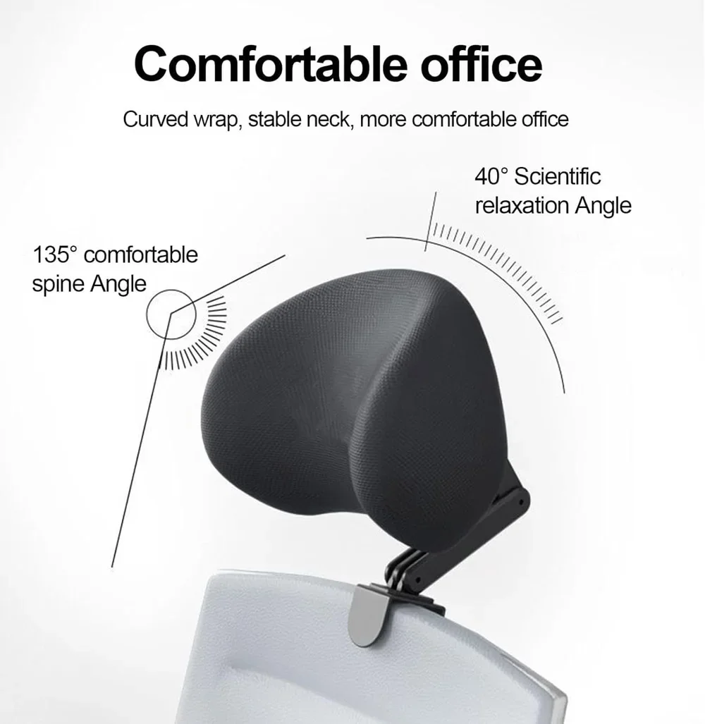 New Chair Headrest Universal Ergonomic Office Chair Head Pillow Adjustable Support Cushion for Work Home School
