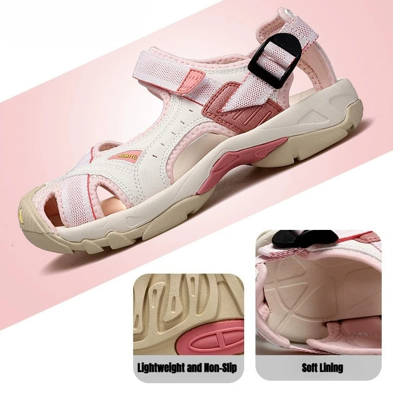 Women's Outdoor Sports Sandals Beach Anti-slip Soft Bottom Speed Interference Water Tracing Shoes