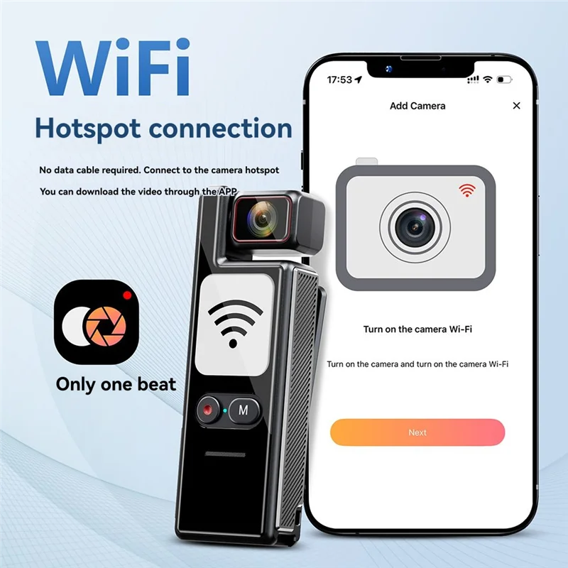 كاميرا عمل مزدوجة البطارية 180 °   قابل للدوران WIFI HD 4K رياضي مضاد للاهتزاز للرؤية الليلية التحكم باللمس المهنية IP65 مقاوم للماء-A