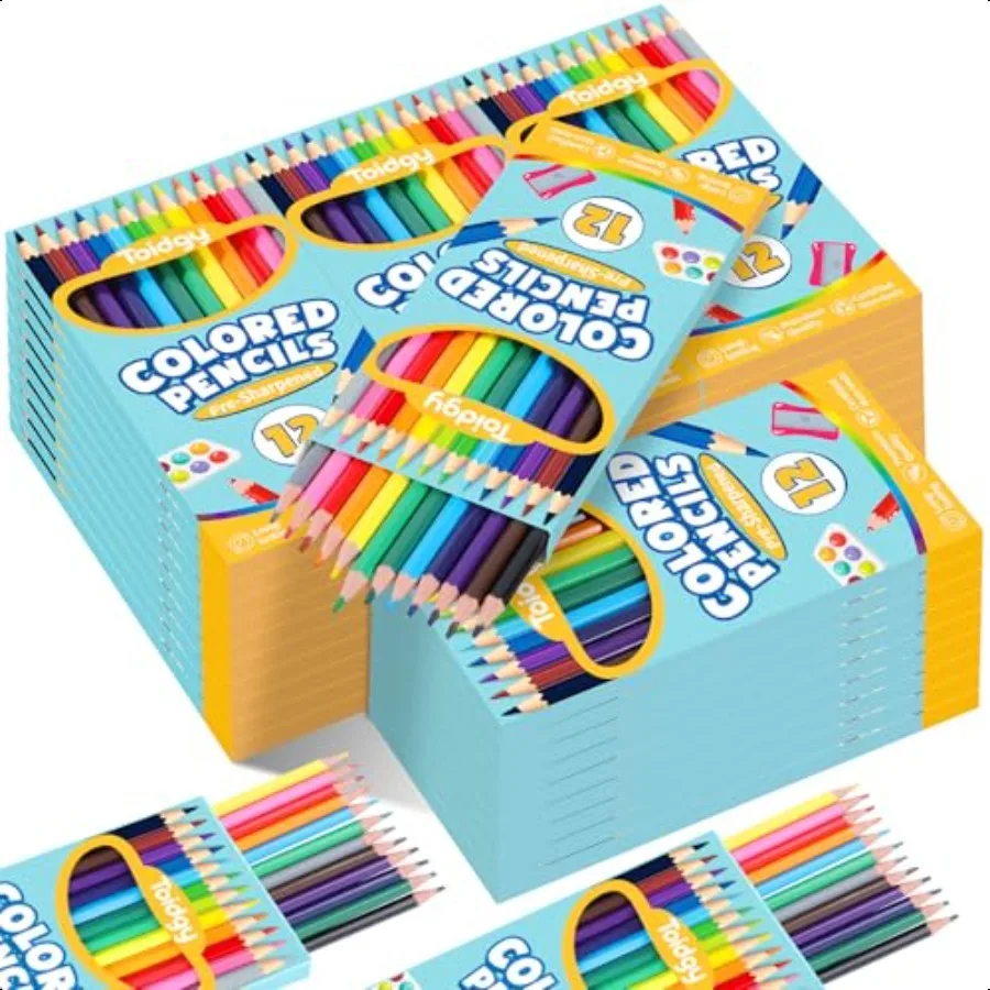 

480 Count Colored Pencils Bulk 40 Packs Colored Pencils for 12 Colors Presharpened Coloring Pencils for Adults Bulk School plie