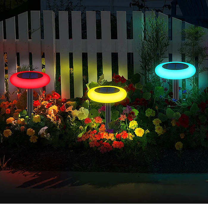 

2025 Solar Ground Lights 2/6Pack LED Lawn Lamp Outdoors Floor Lamp Landscape Light for Garden Pathway Yard Deck Camping Decor