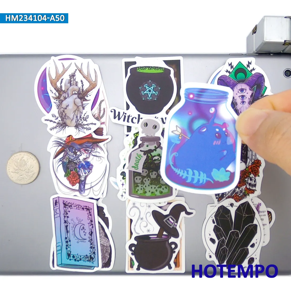 Retro Apothecary Stickers Set, Magic Alchemy Potion, for Laptop Car Phone Motorcycle Scrapbook, Funny Sticker Pack, 20/30/50PCS