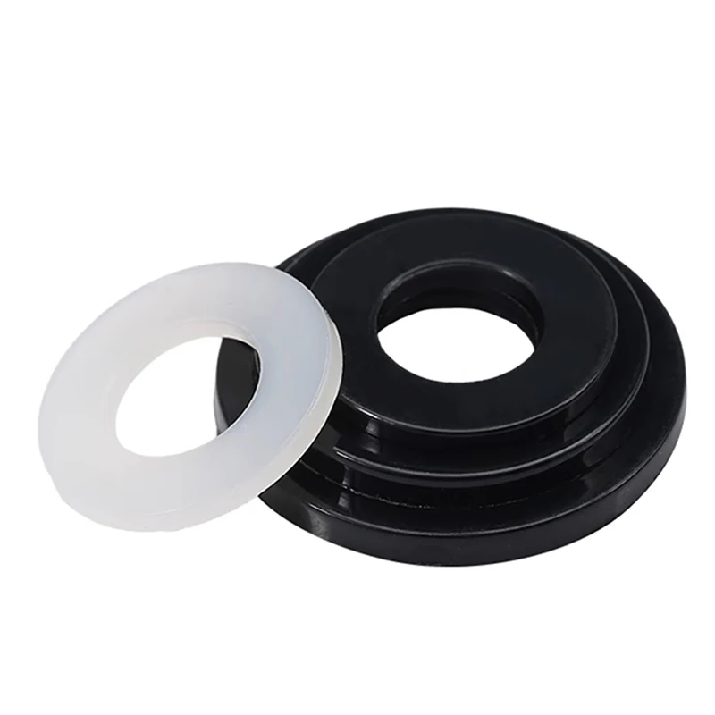 M2 M2,5 M3 M4 M5 M6 M8 M10 M12 ~ M24 Weiß/Schwarz Kunststoff Nylon Flache Unterlegscheibe Hobel Spacer Isolierung Dichtung Ring Für Schraube 0,5 ~ 3mm – Detail 2