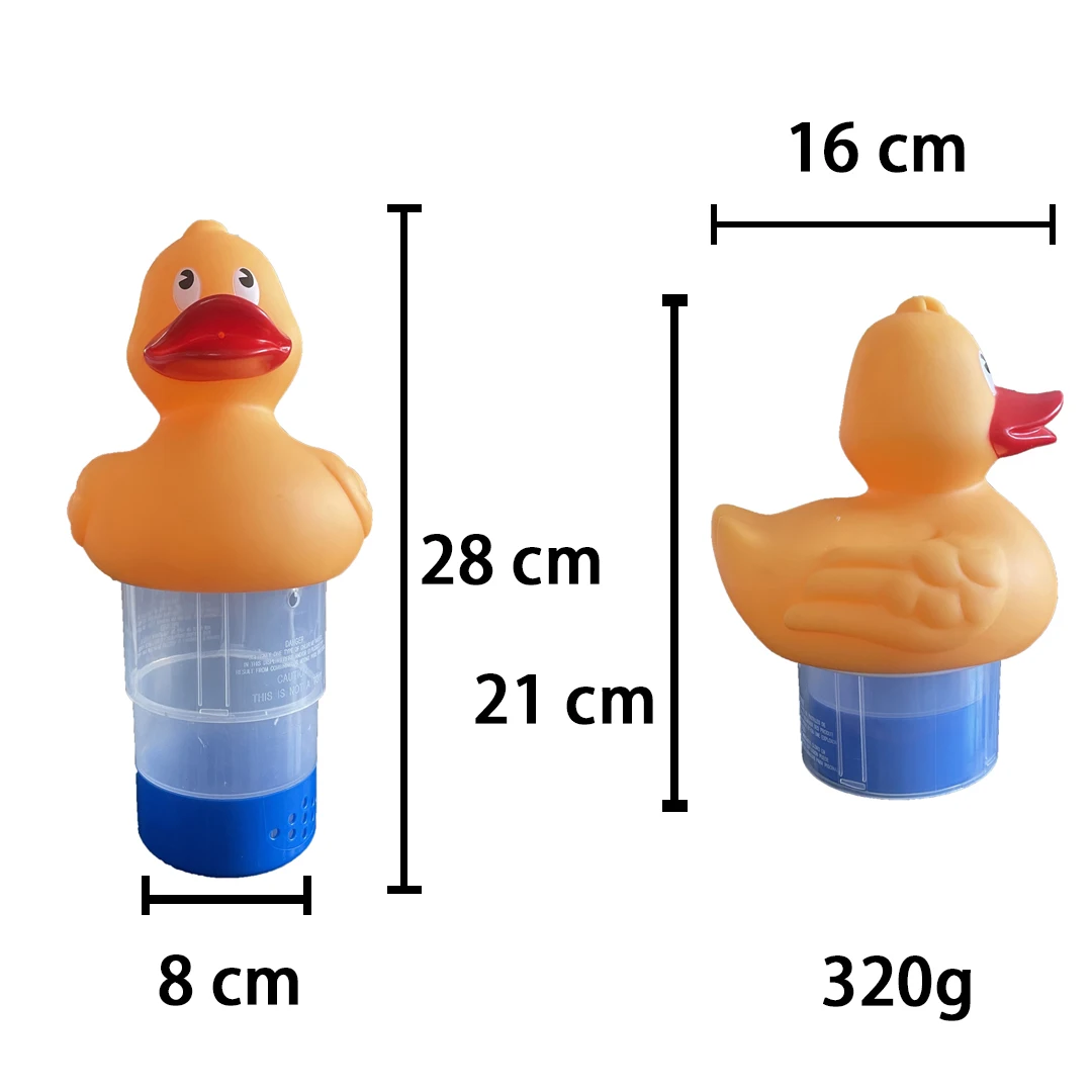 Bomba aplicadora automática de clorador de pato, taxa de fluxo ajustável, piscina flutuante, dispensador de cloro cemical, limpeza de piscina