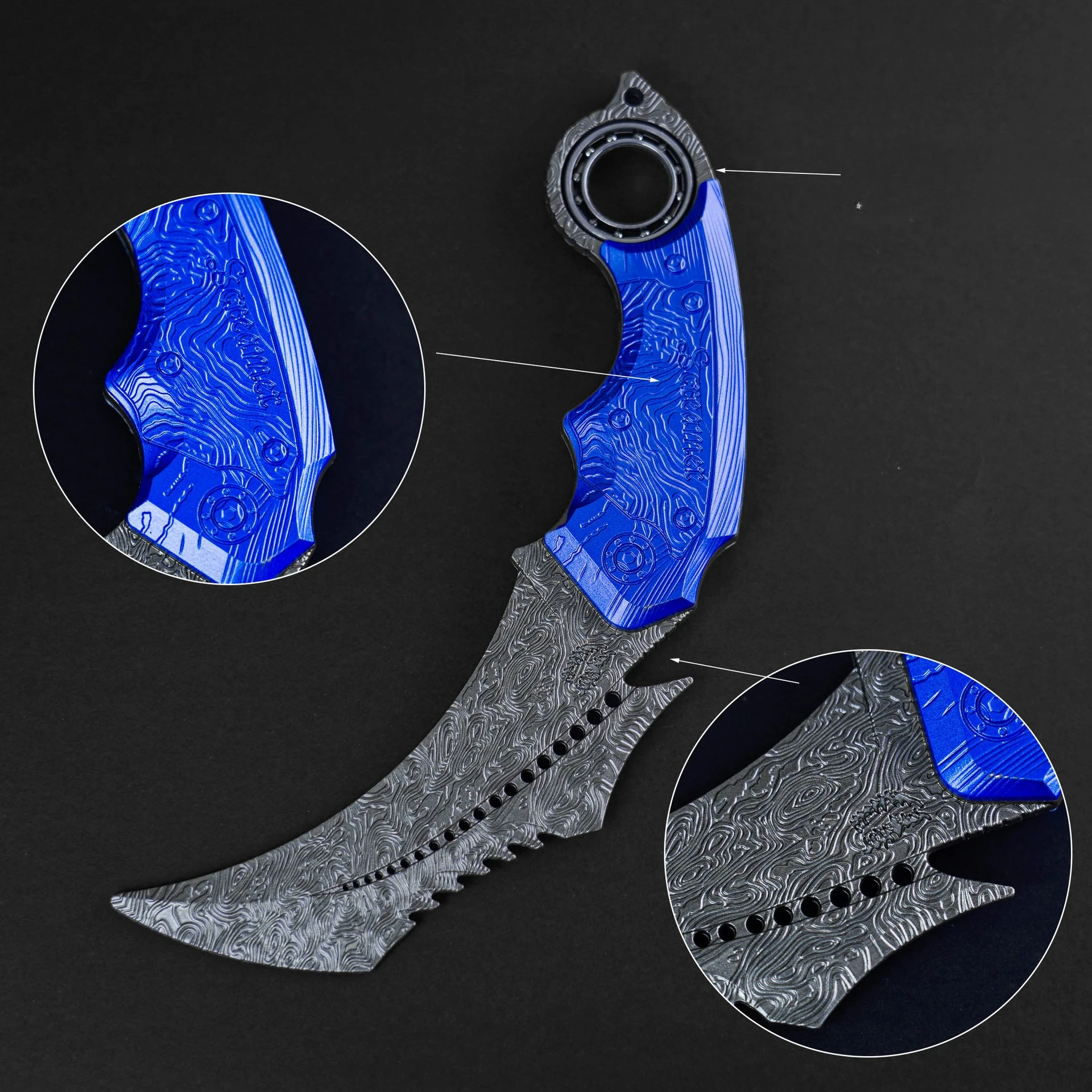 18cm Nowa Figurka Anime Arene Breakout Fallen Claw Perimeter Metal Craftsmanship Model Rekwizyty Dekoracja Biurka Ozdoby Prezent Zabawka