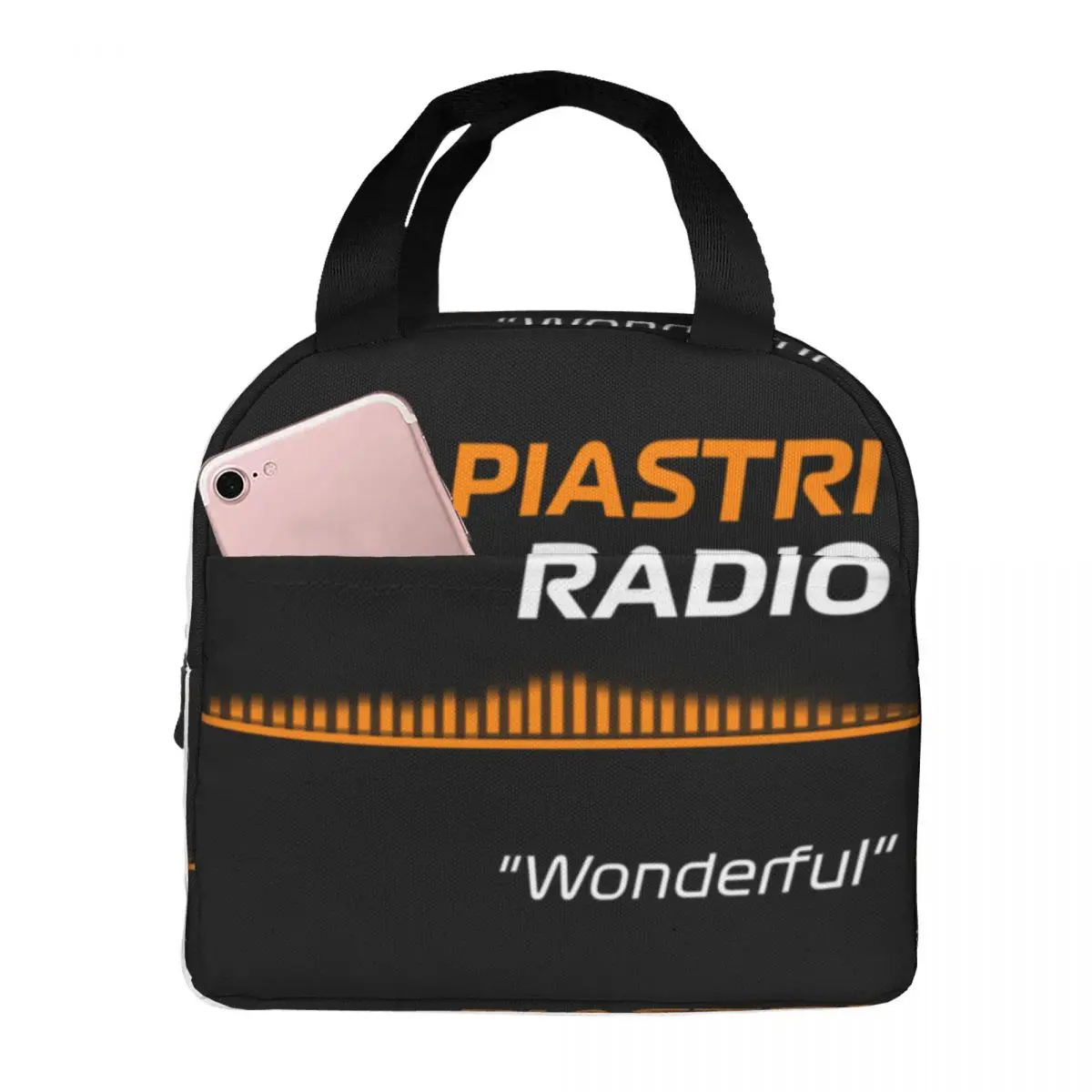 Oscar Australian Racing Driver Piastri Thermal Insulated Lunch Bag Women Resuable Lunch Tote for Picnic Multifunction Food Box
