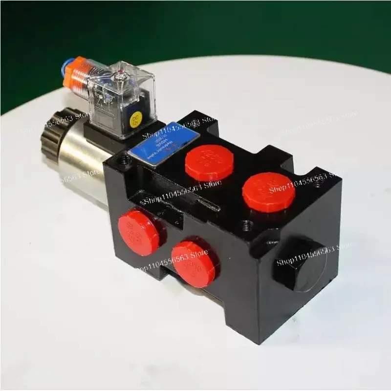 HSV6 Hydraulic Flow Diversion Selector Valve, 2-Position 6-Way Hydraulic Oil Switch Valve