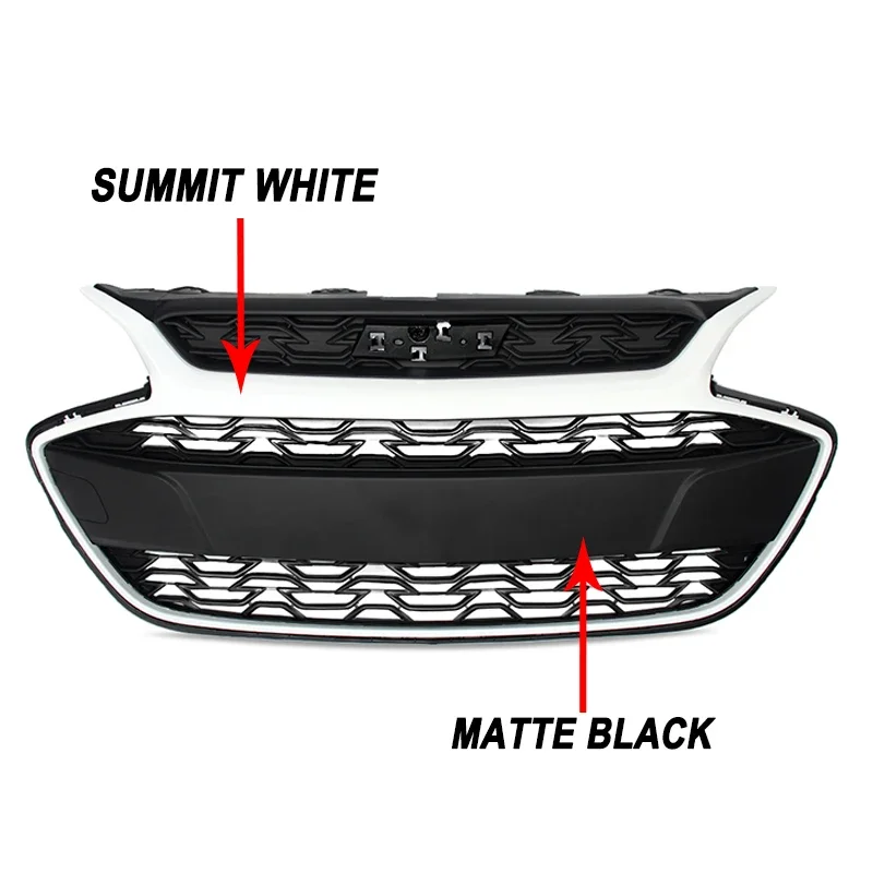 Summit White Front Bumper Grille Grill Assembly For 2019-2022 Chevrolet Spark