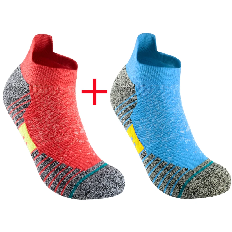 2 Paar Fahrradsocken für Herren, Kompressionssocken für Krankenpfleger, Radsportsocken für Damen, MTB-Schutzsocken, Sportsocken mit Grip, Barre-Socken, unsichtbare Socken. – Detail 3