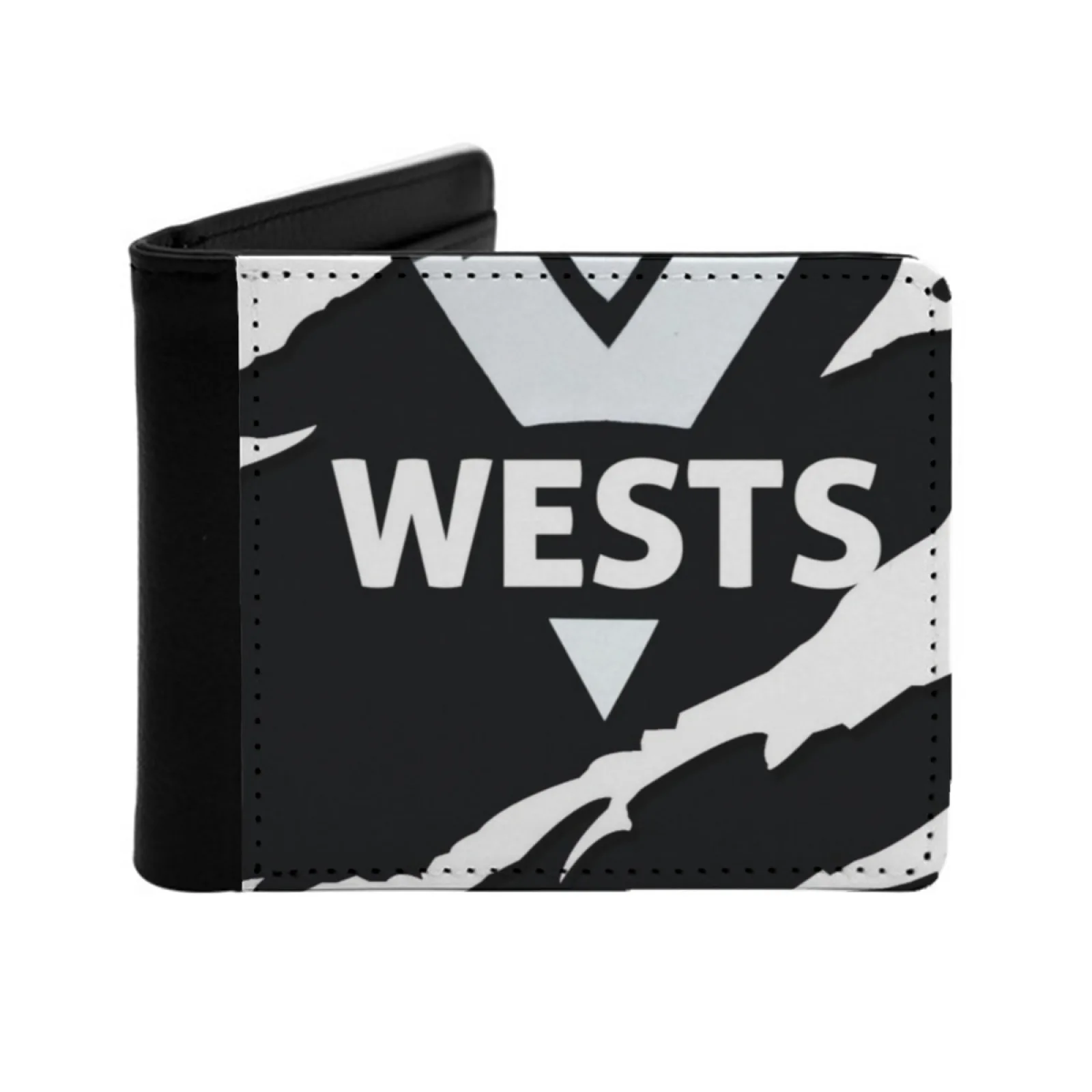 

Кошелек Western Suburbs Magpies для мужчин и женщин из искусственной кожи, кошелек с держателем для кредитных карт, короткий кошелек Western Suburbs Magpies Nrl