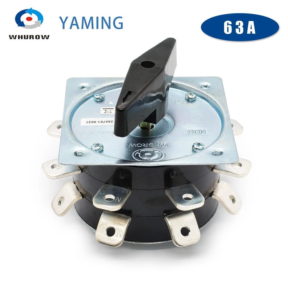 

KDH-63-2*8 Welding Machine Changeover Switch 8-position Double Layer Copper Terminal Wiring Foot Electric Welder Rotary Switch