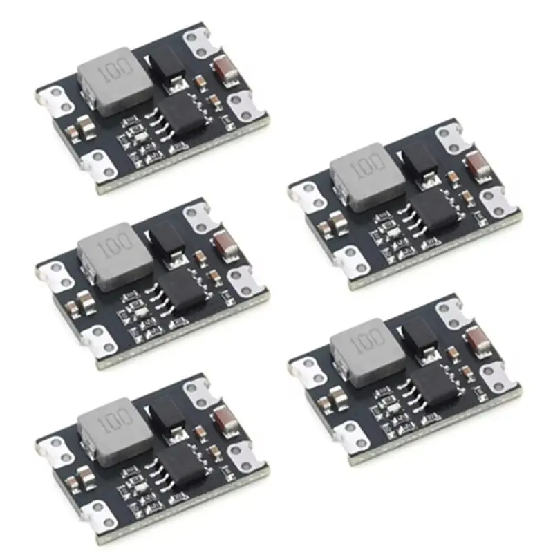 PHILE-Adjustable 5Pc Mini DC-DC Step Down Buck Converter Board 5.5V To 36V Input To 5V Output 3A 8W High Power Supply Module