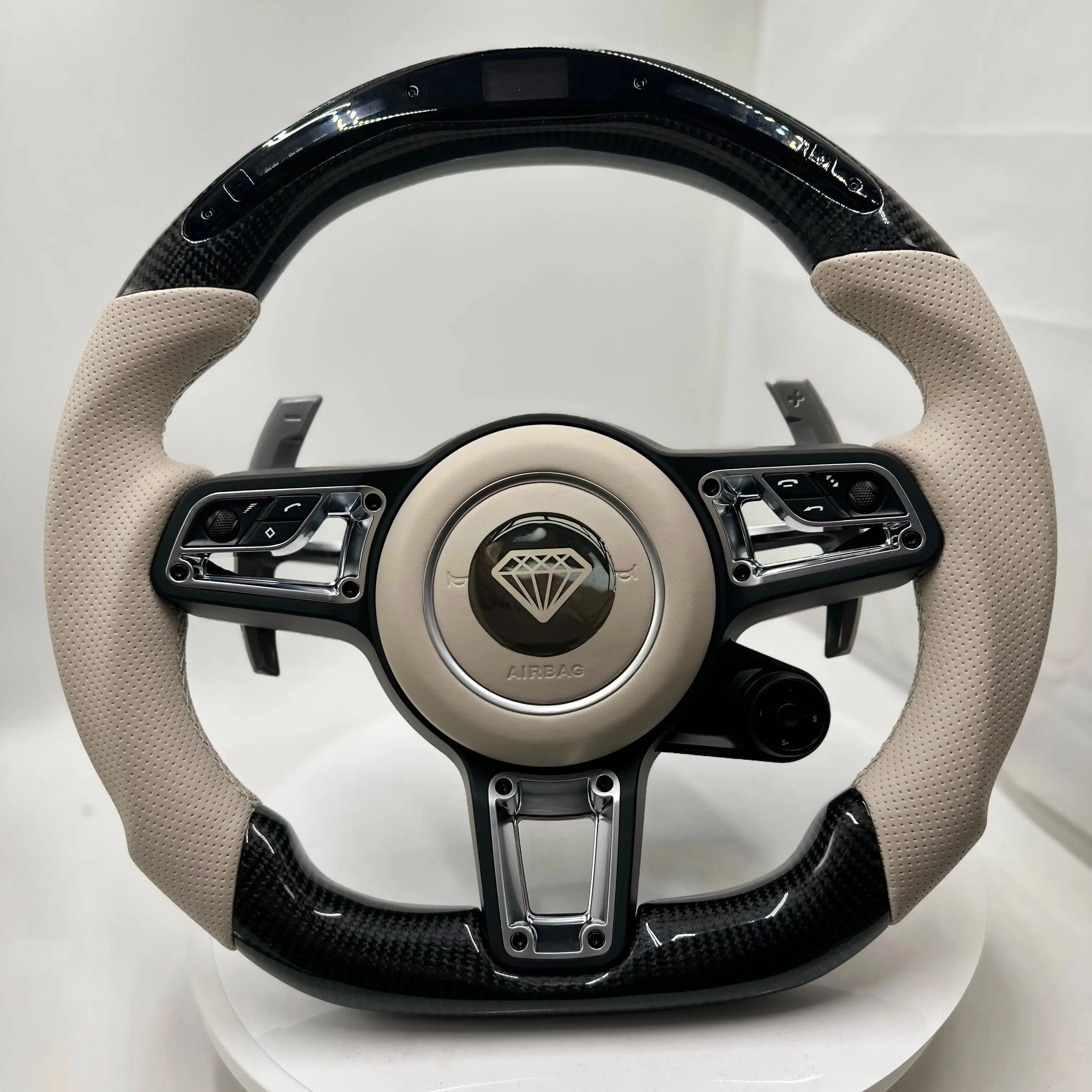 Custom Volante carbon fiber Steering Wheel for Porsche 991 991.2 Gt3 911 991 992 987 Cayenne 958 Boxster 718 Cayman Macan 2018