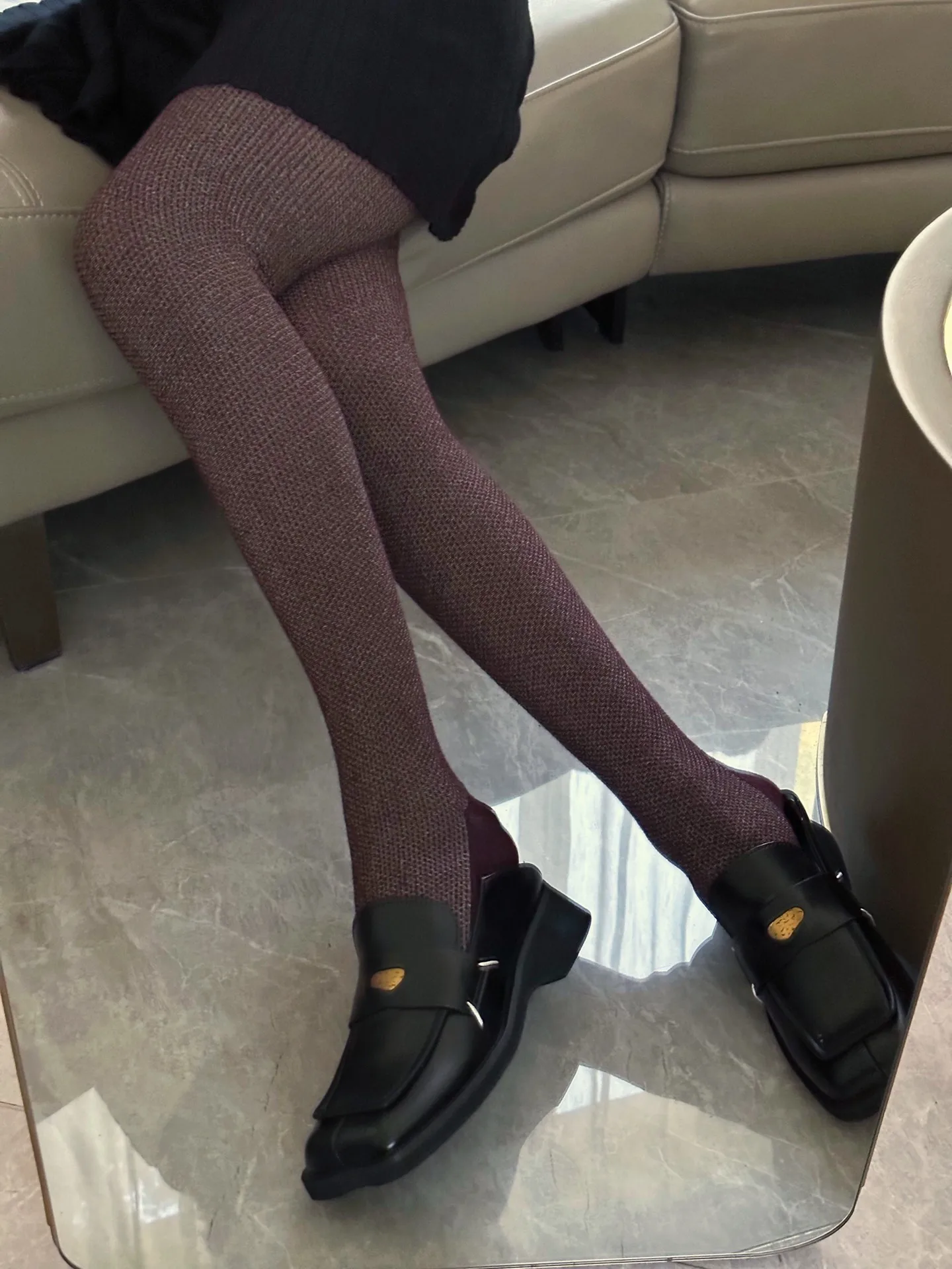 Fall/Winter stylish wool dotted pantyhose