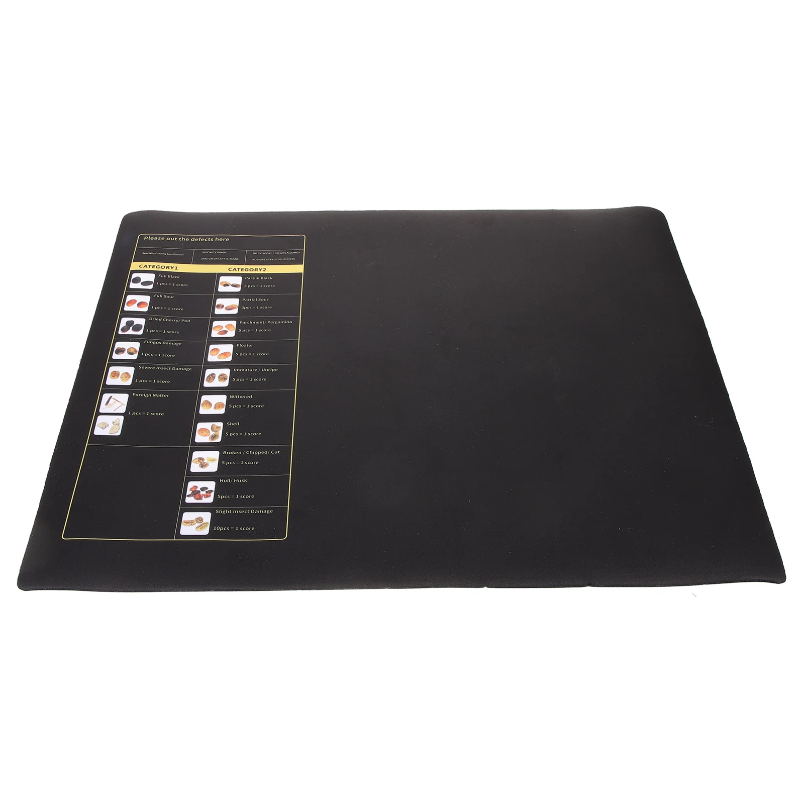 

Coffee Supporting Equipment Espresso Beans Sorting Mat Card Cushion Black Classifying