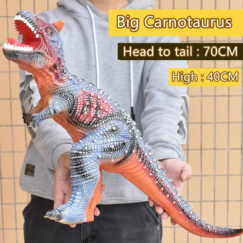 Jurassic Triceratops Park World  Dinosaur Model Toy Big Triceratops Size T Rex Soft Puppets Velociraptor Jurassic Shark Toys