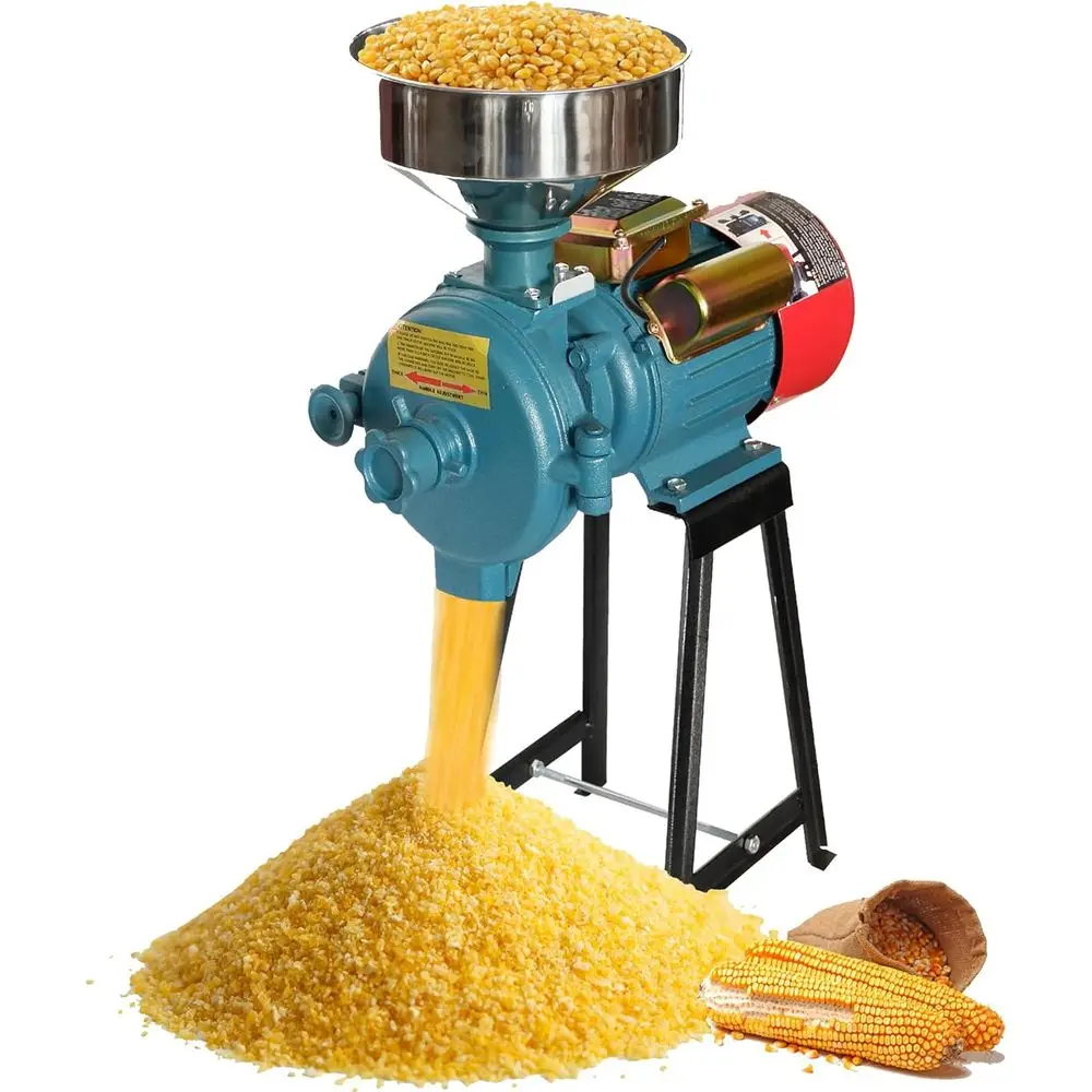 

1100W Electric Corn Grinder - Wet & Dry Mill for Rice, Corn, Wheat, Coffee, Grains