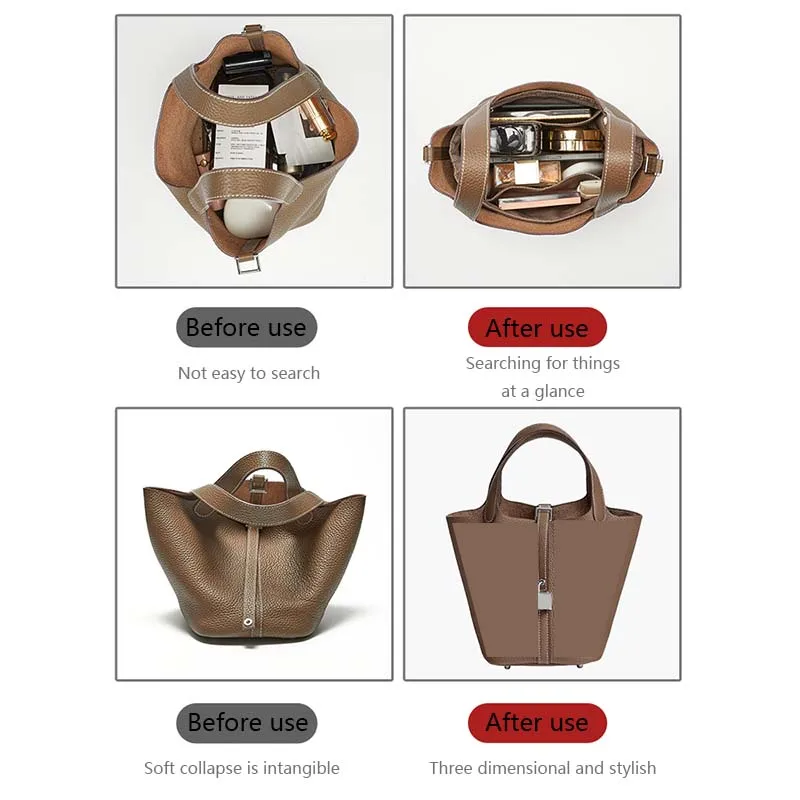 Bag organizer insert stereoscopic nylon material suitable for Picotin 18 22 storage bag modification accessories