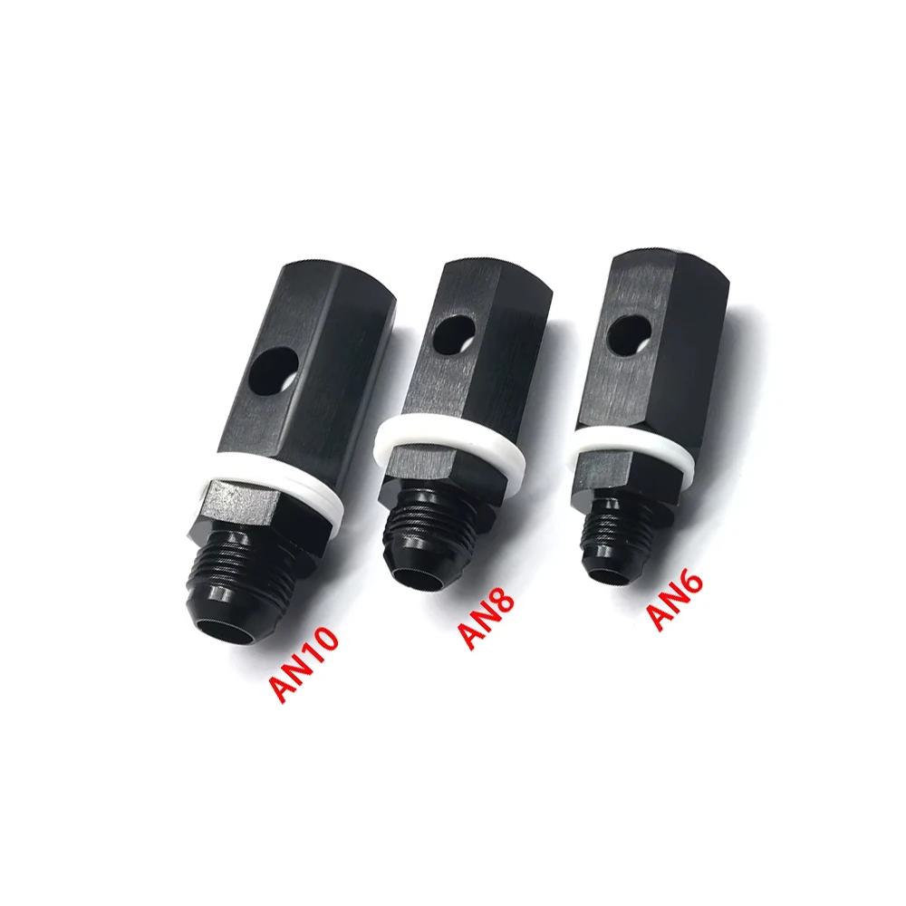 

AN6 AN8 AN10 Male Fuel Cell Tank Rollover Vent Valve Aluminum Black Exhaust System Car Accessories for Auto Parts